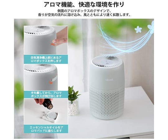 67-4762-16 Levoit Core MINI 空気清浄機 LAP-C161-AJPR 【AXEL】 アズワン