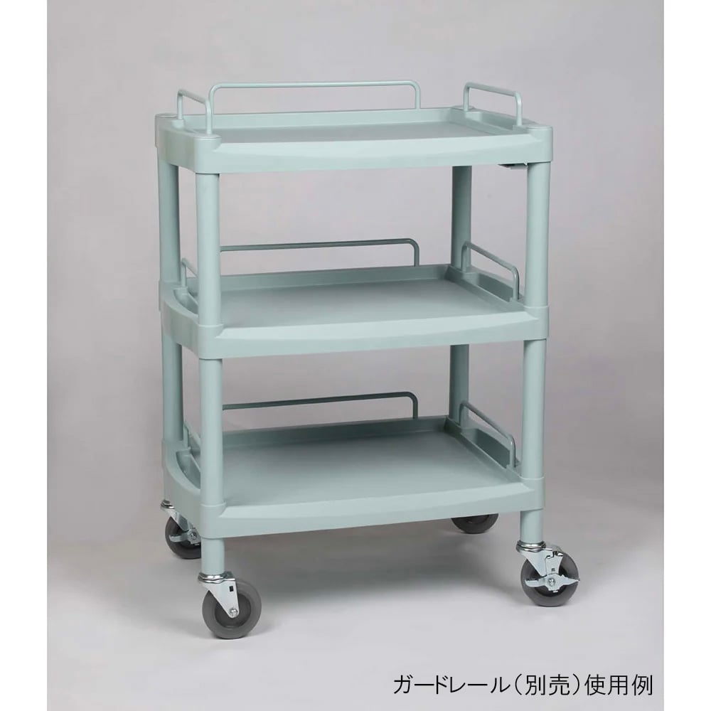 1-8544-12 プラスチックワゴン 655×455×820mm 棚2段 Y201A 【AXEL