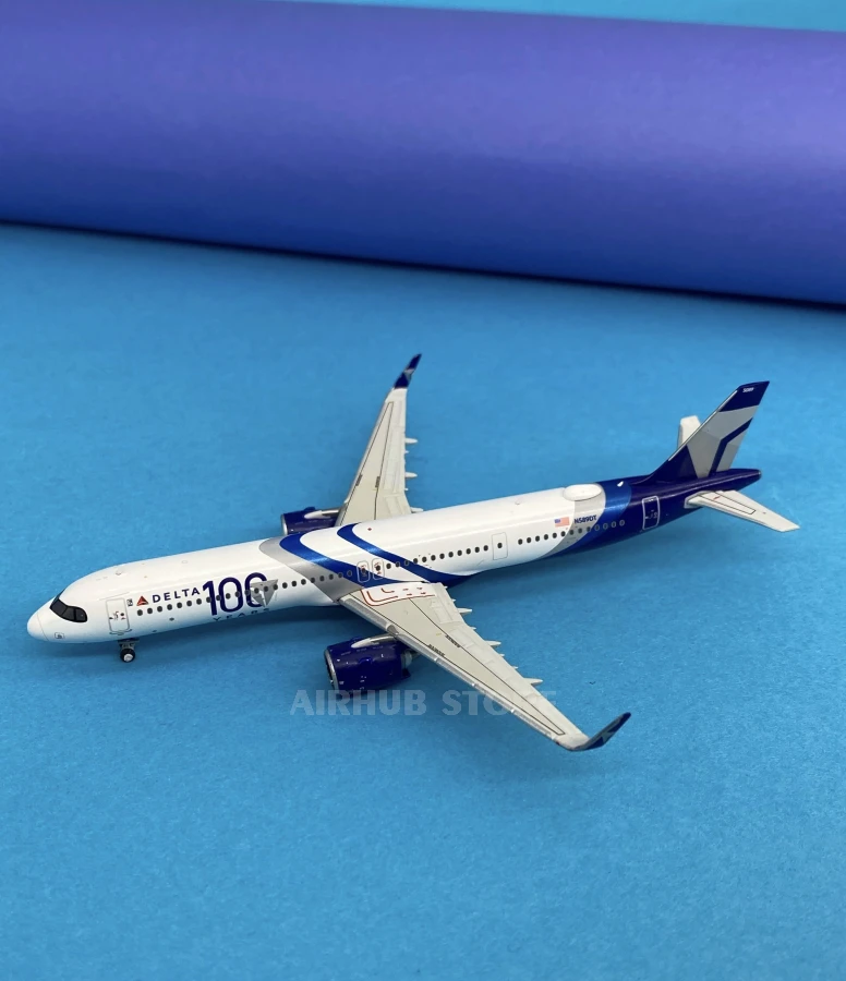 Aviation Aircraft Model Airbus A321neo Delta Airlines 100 years 1:400