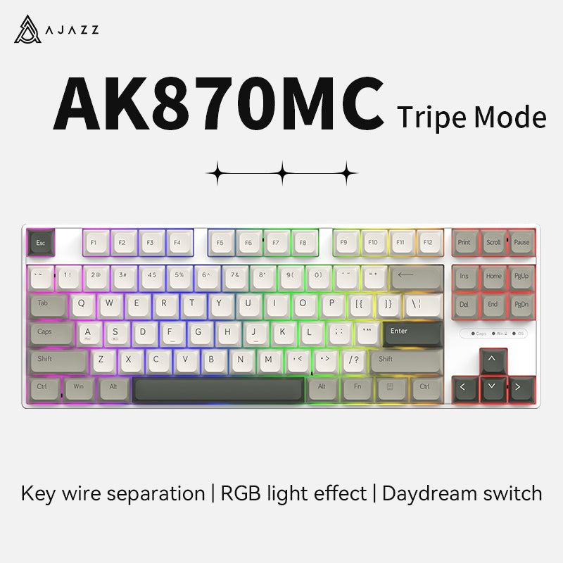 AJAZZ AK870MC Wired Mechanical Keyboard Satellite Axis 87 Key Hot