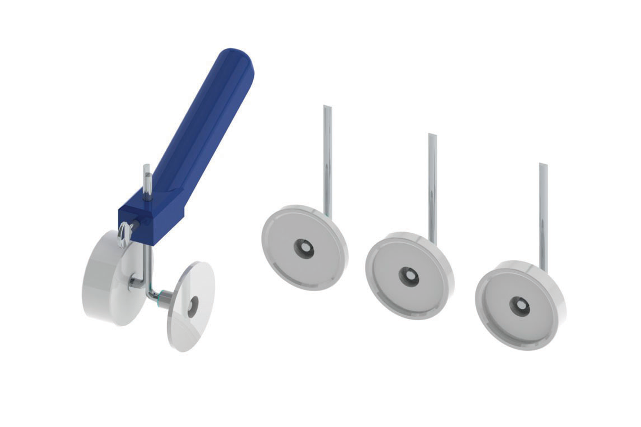 Corner Model Backer Rod Insertion Tool with 1/8 , 1/4, 3/8 and 1/2