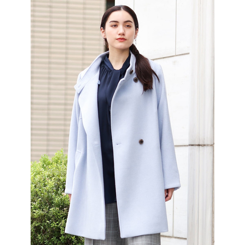 大きいサイズ】カシミヤ混ロングコート OLULP-01270｜【アリノマ