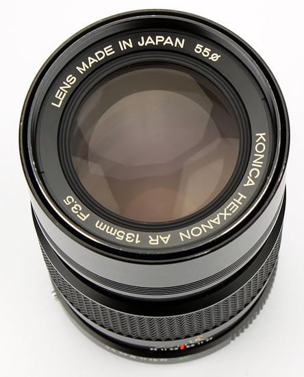 KONICA HEXANON 135mm F/3.5 初期型 希少なWリング仕様 KONICA HEXANON
