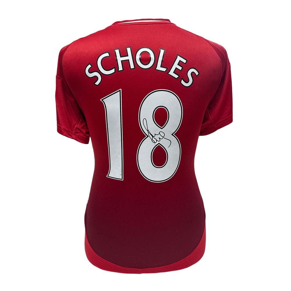 ポール・スコールズがサインしたマンチェスター・ユナイテッドのシャツ