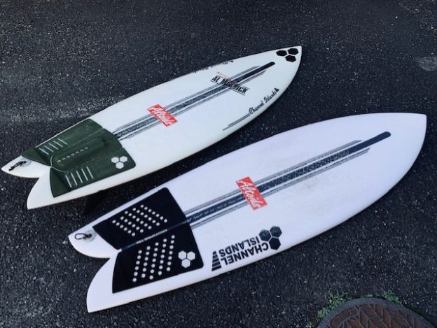 FISHBEARD” ”CI FISH” スパインテック乗り比べ | サーフィンスクール