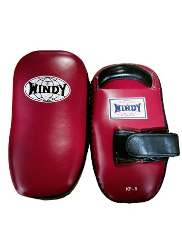 windy (ウィンディ) キックミット カーブミット KP8 レッド ブラックの