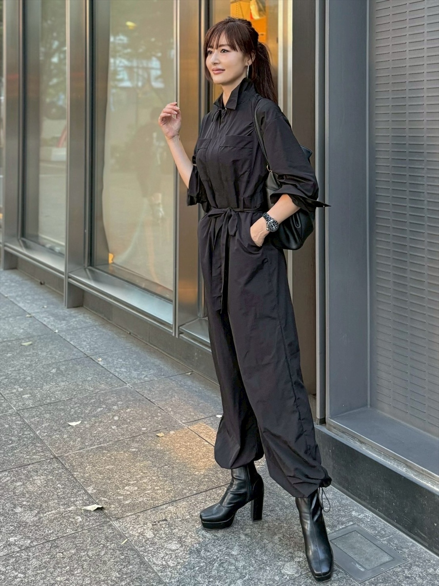 Shihoセレクト】ベルト付きジャンプスーツ Day and Grade