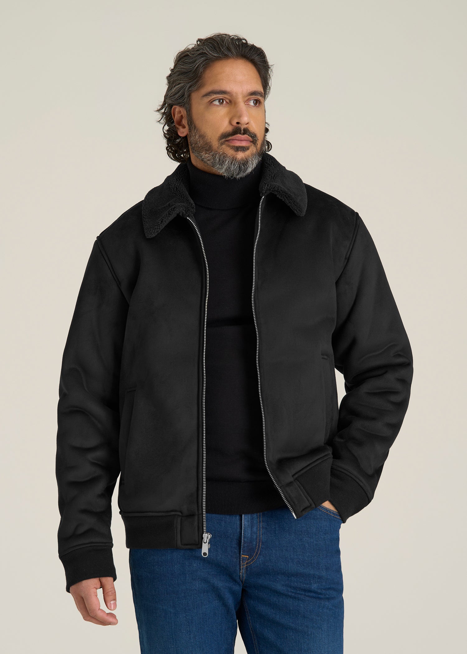 Sherpa Bomber Jacket for Tall Men | American Tall