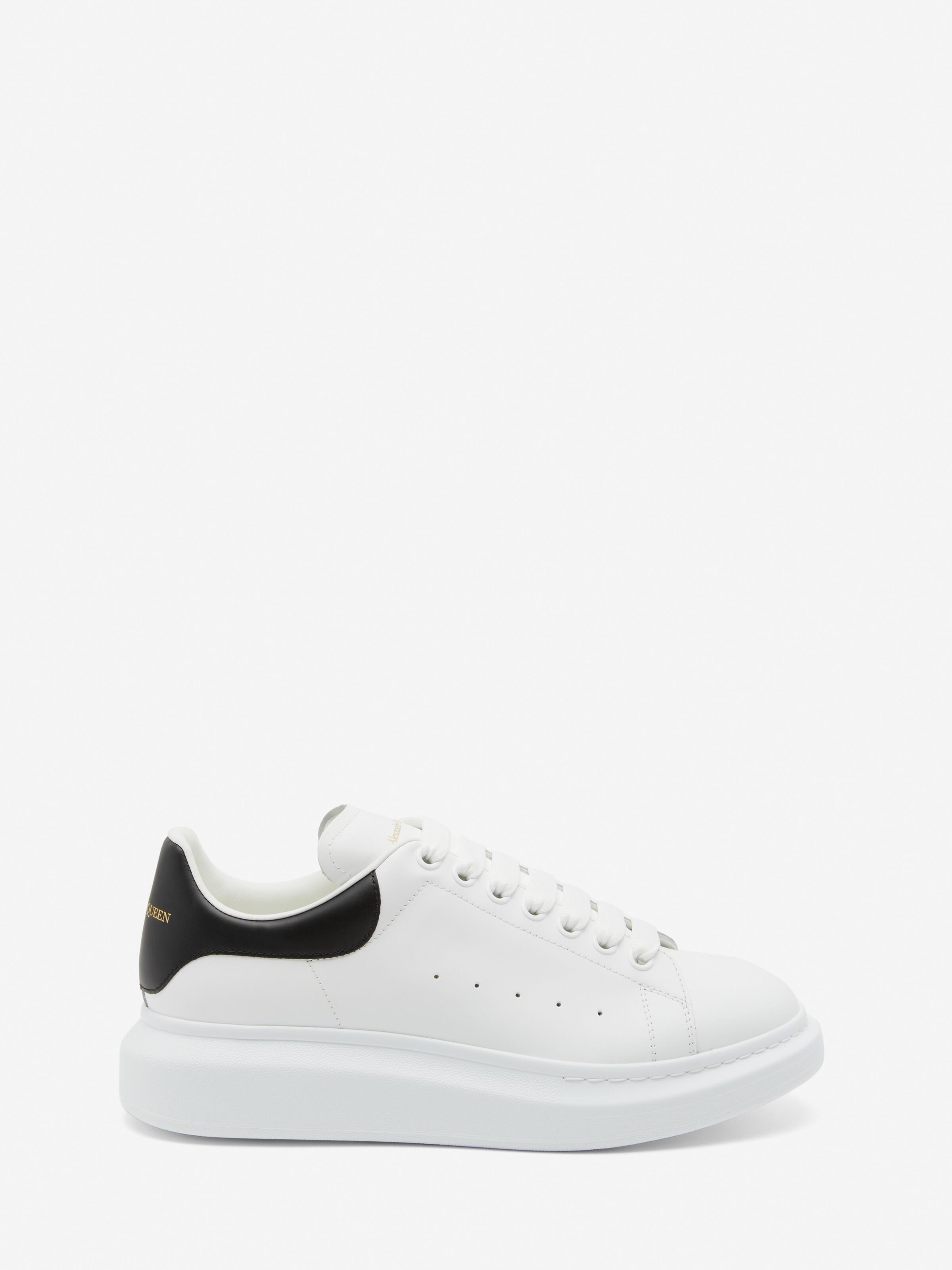 Men's Oversized Sneaker in White/Black | McQueen US