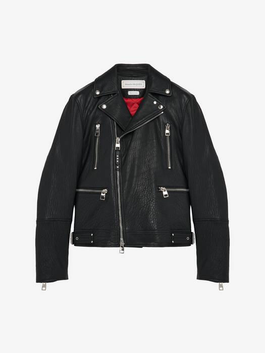 McQueen クラシック レザー バイカー ジャケット | McQueen JP