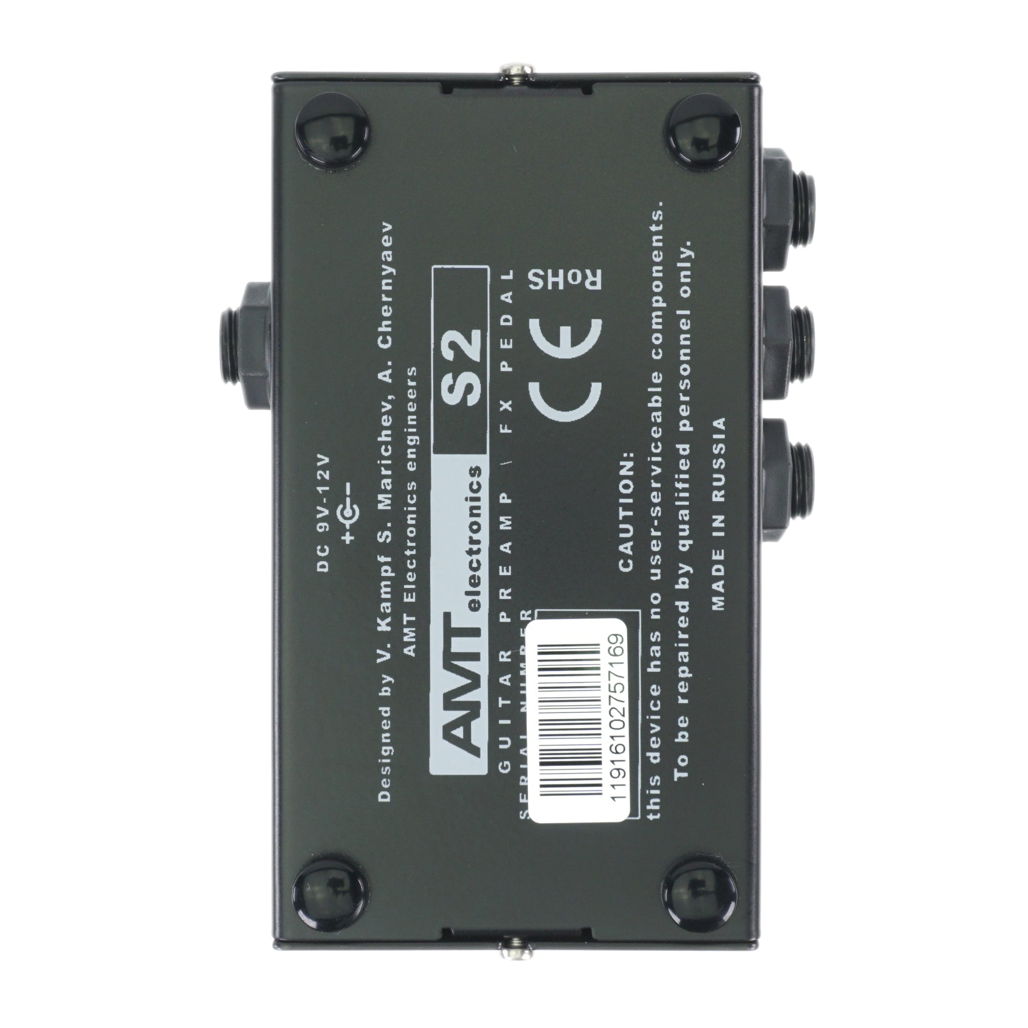 AMT S2 — 2 channels guitar preamp/distortion pedal (Soldano) (w/o