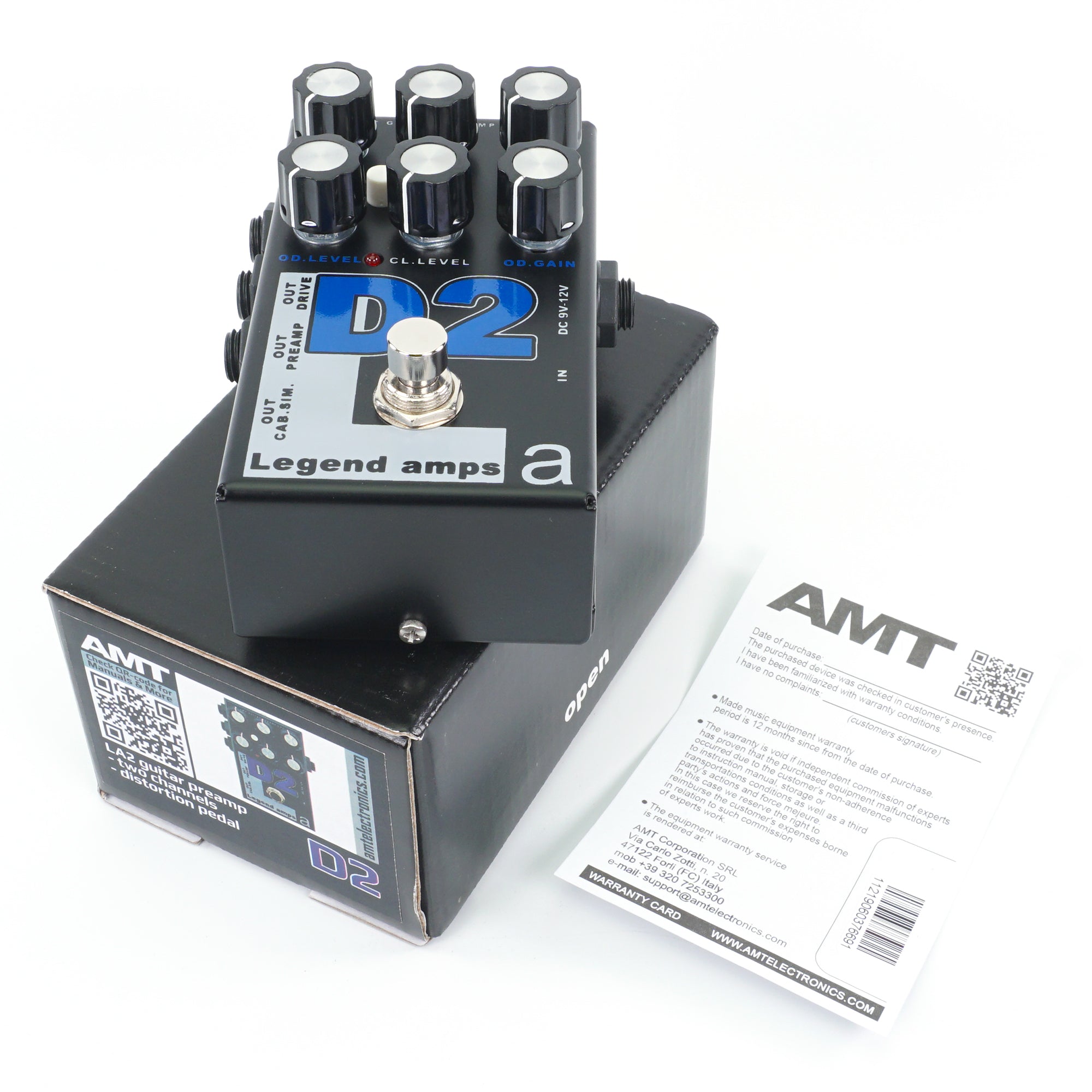 AMT D2 — 2 channels guitar preamp/distortion pedal (Diezel) (w/o