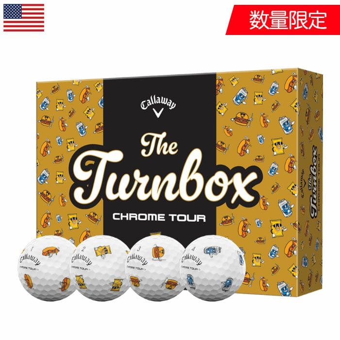 数量限定】キャロウェイ CHROME TOUR TURN BOX ゴルフボール 1ダース