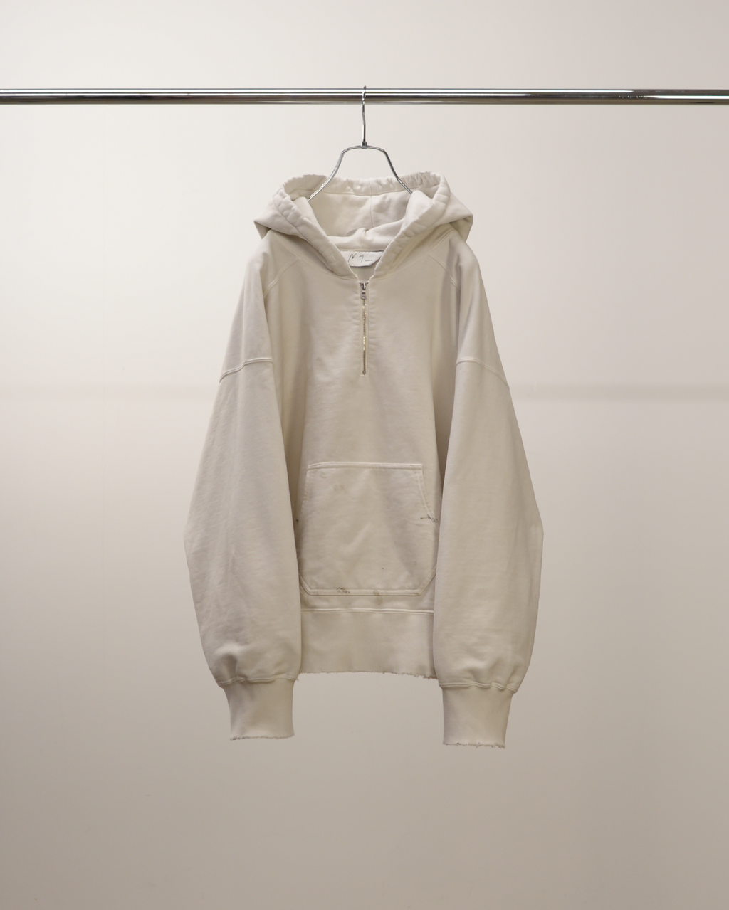 HALF ZIP HOODIE(GRAY) – ANCELLM