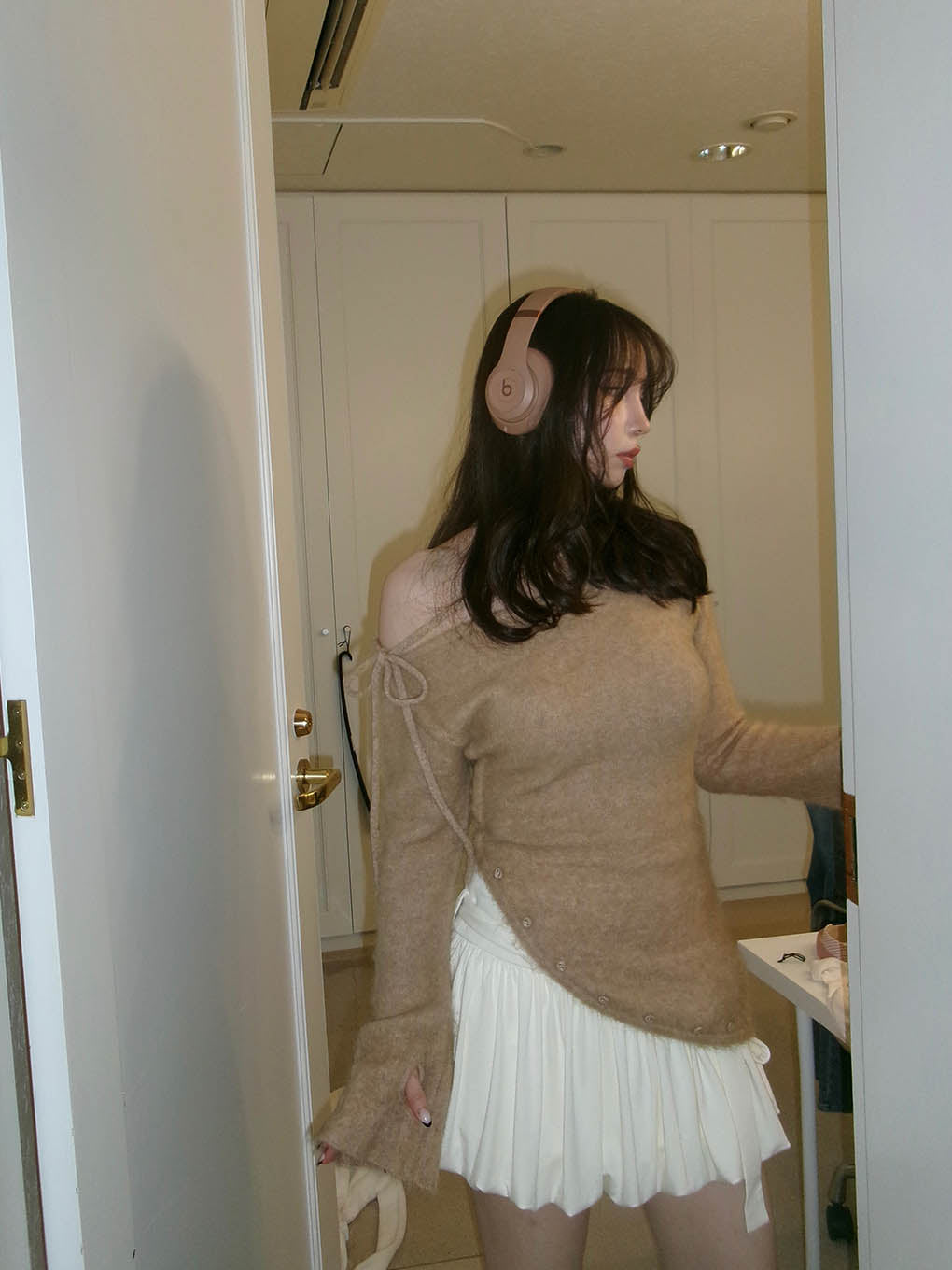 Fluffy loose knit