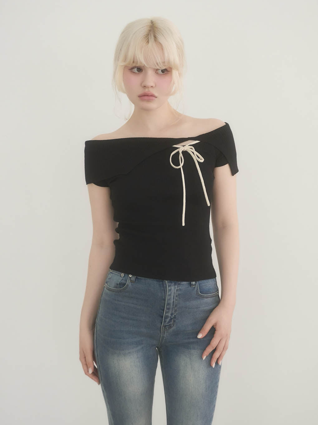 ANDMARY】Amari ribbon tops