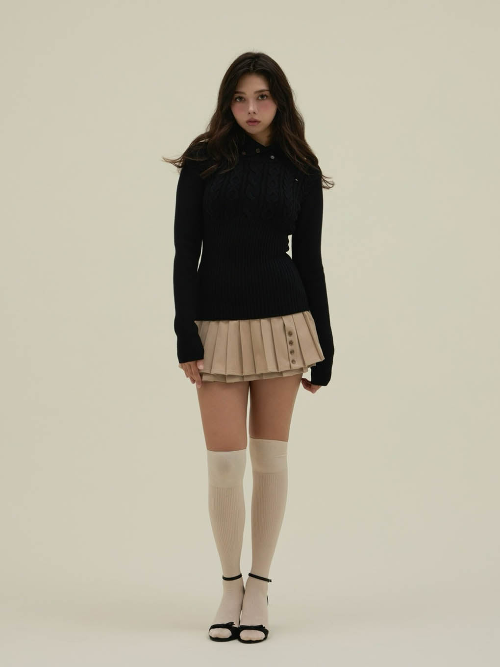 ANDMARY】Roxy turtle knit tops