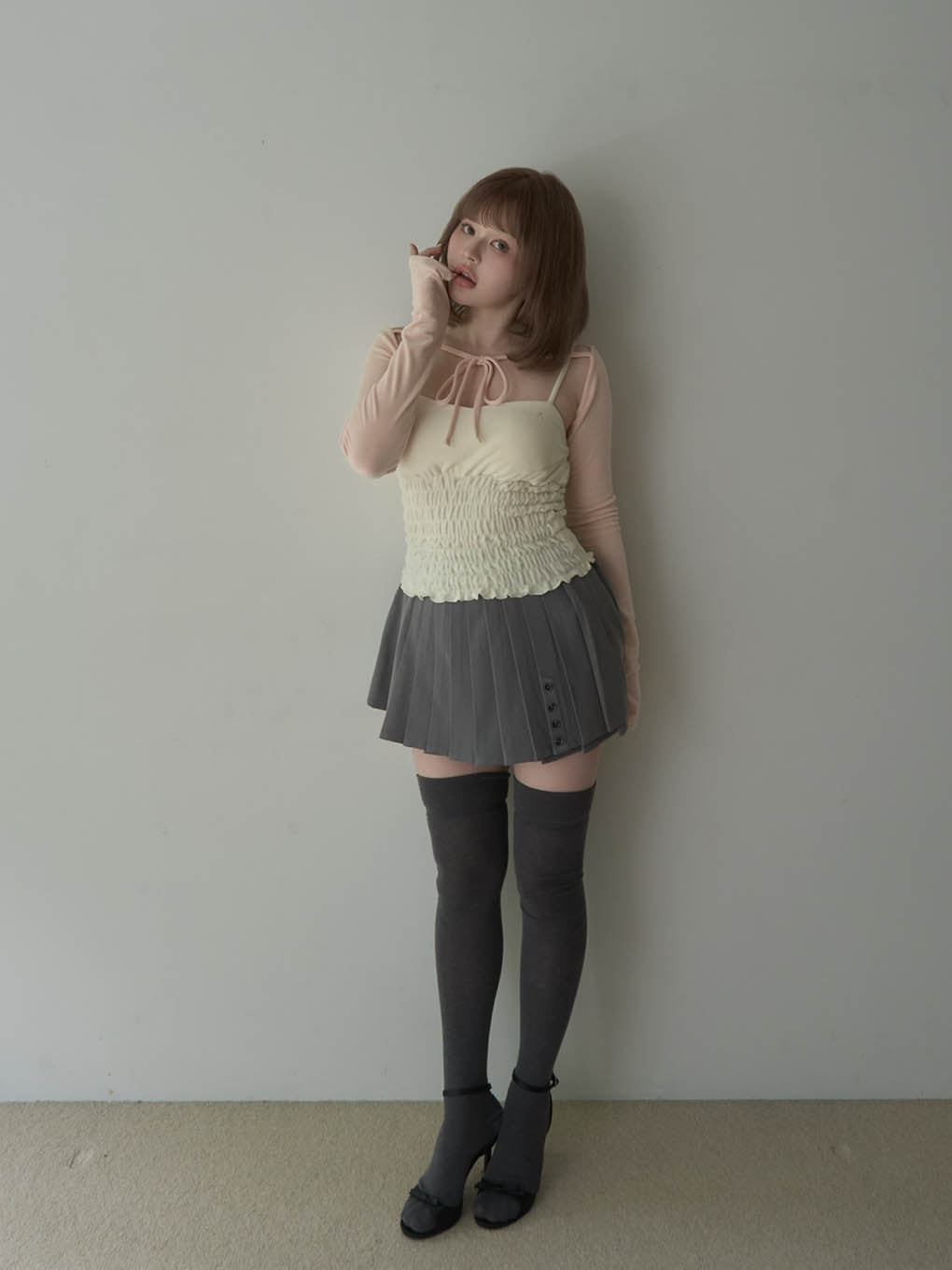 ANDMARY】Mei shirring tops
