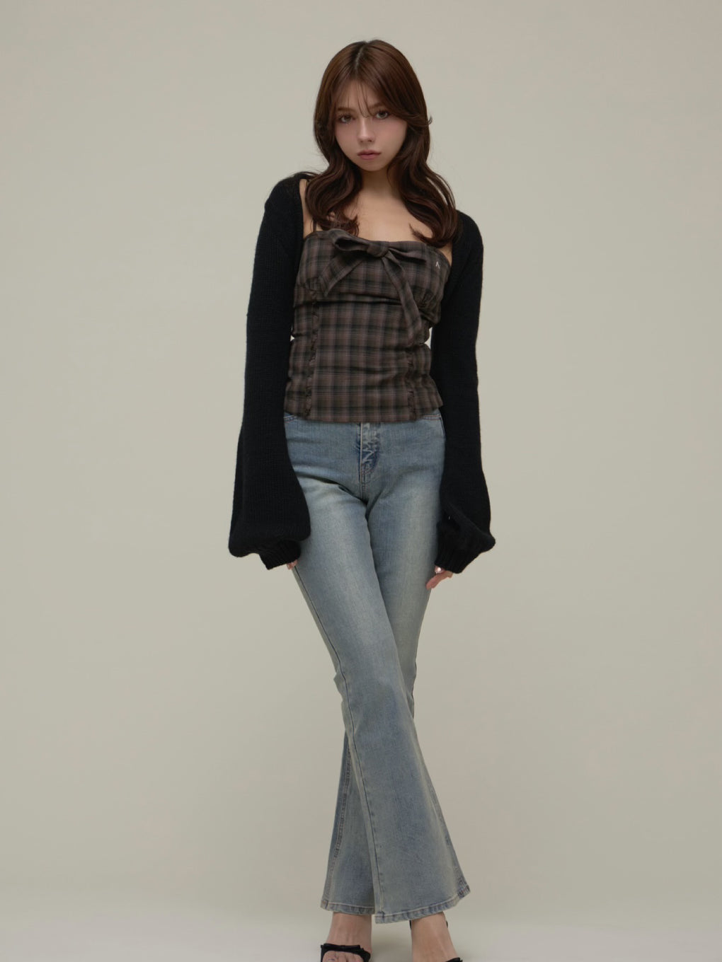 ANDMARY】Tyla ribbon set tops