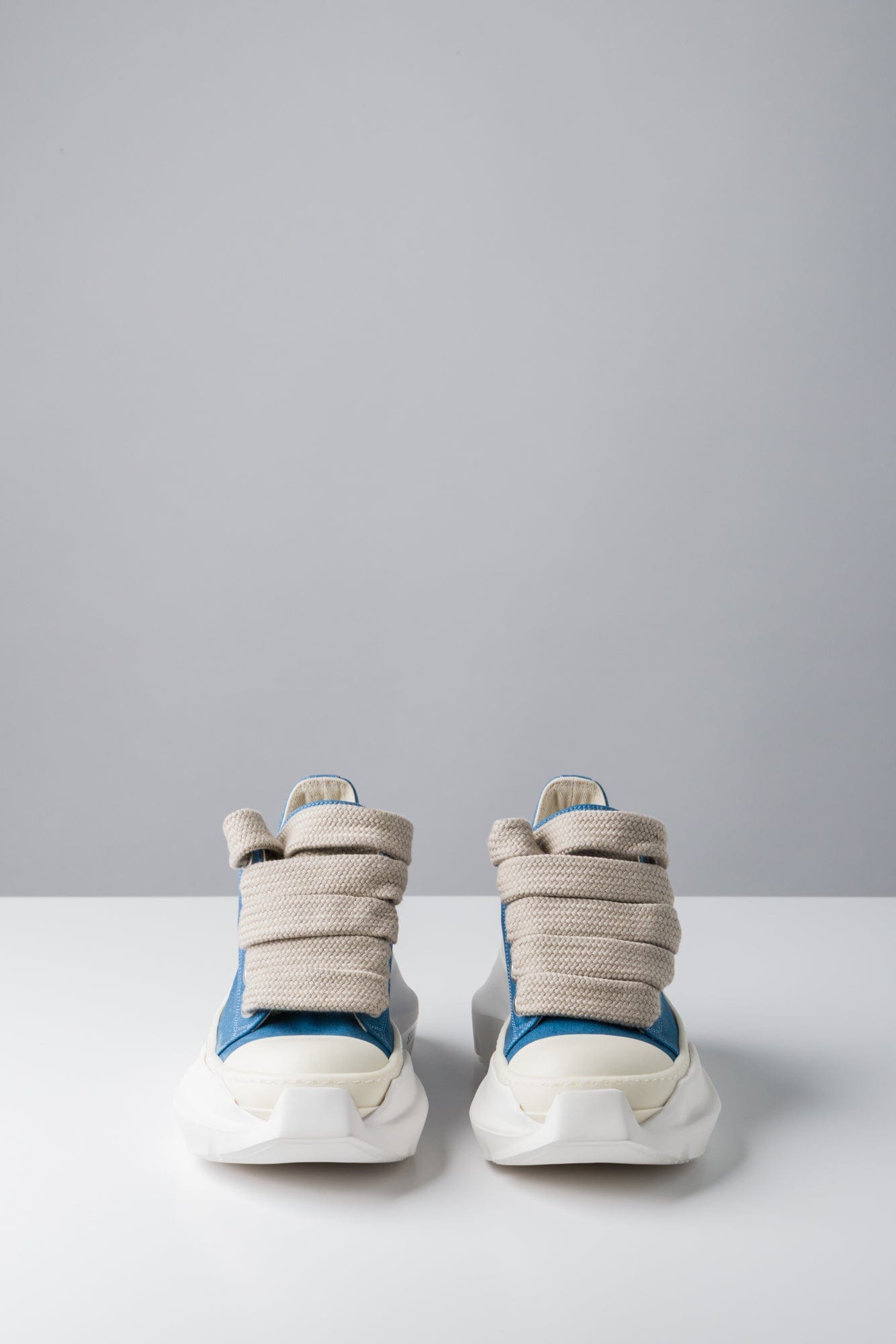 Rick Owens DRKSHDW Jumbo Laces Abstract Low Sneaks in Toothpaste