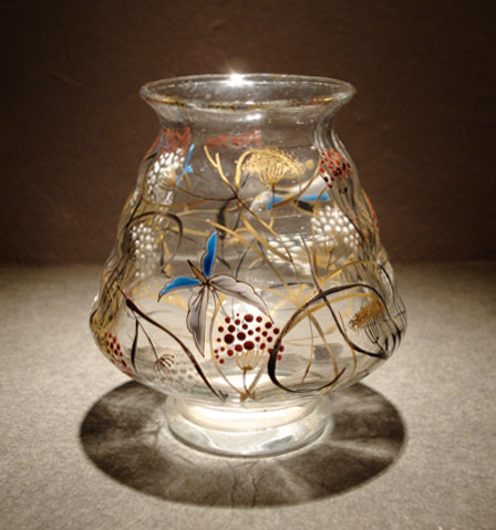 アールヌーボー ガラス作品 花器 インテリア 自然をモチーフにした