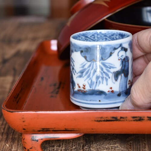 蕎麦猪口 向付 小鉢 - 生活骨董と古布のアンティークショップ antique