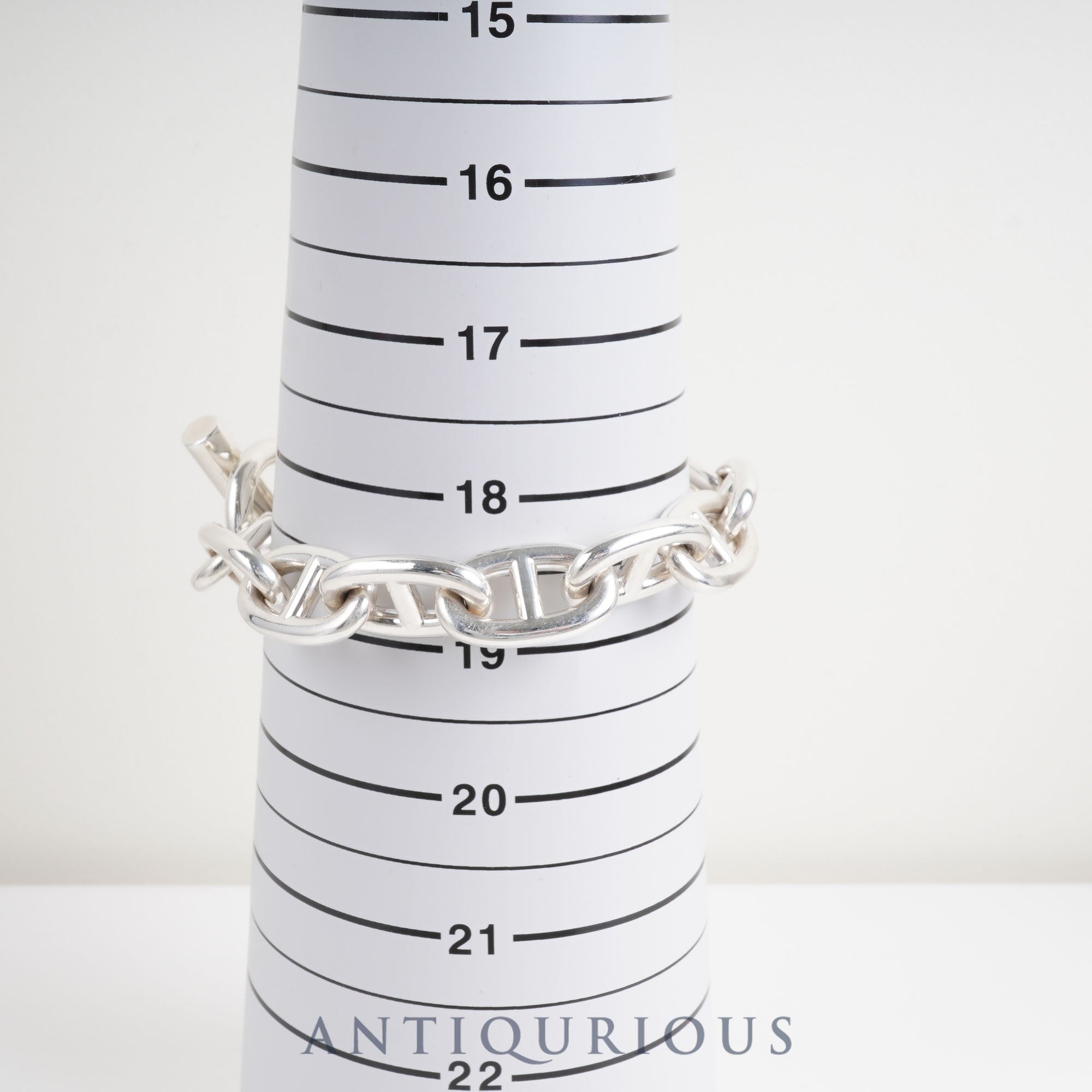 エルメス ブレスレット シェーヌダンクル TGM SV925 12コマ 打刻刻印