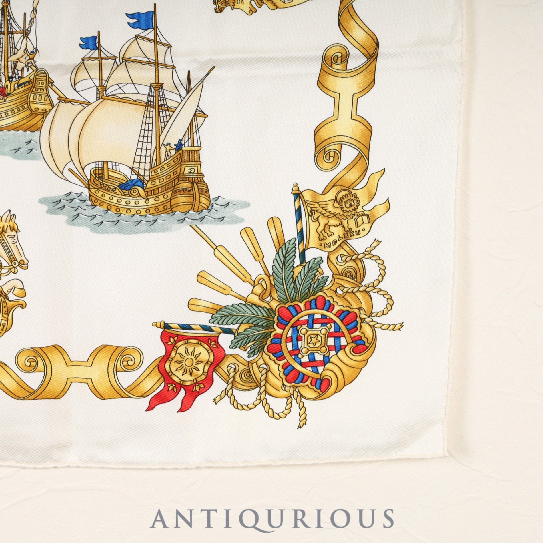 エルメス スカーフ カレ90 光の帆船 SILK100% | 東京銀座の