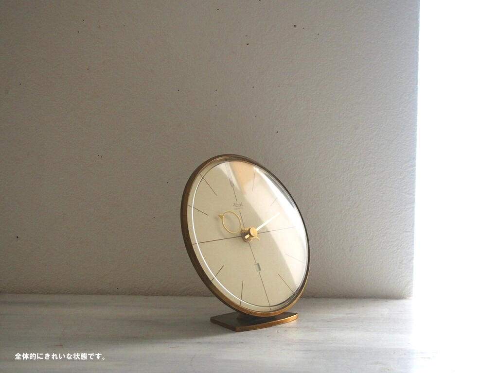 ミッドセンチュリー レトロ ドイツ KIENZLE 真鍮製の置き時計