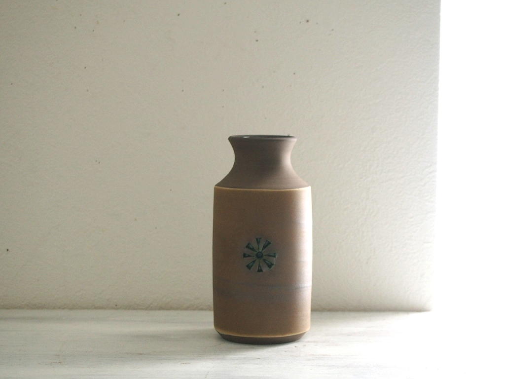 北欧ヴィンテージ Alingsas Keramik 陶器のフラワーベース/花器/花瓶