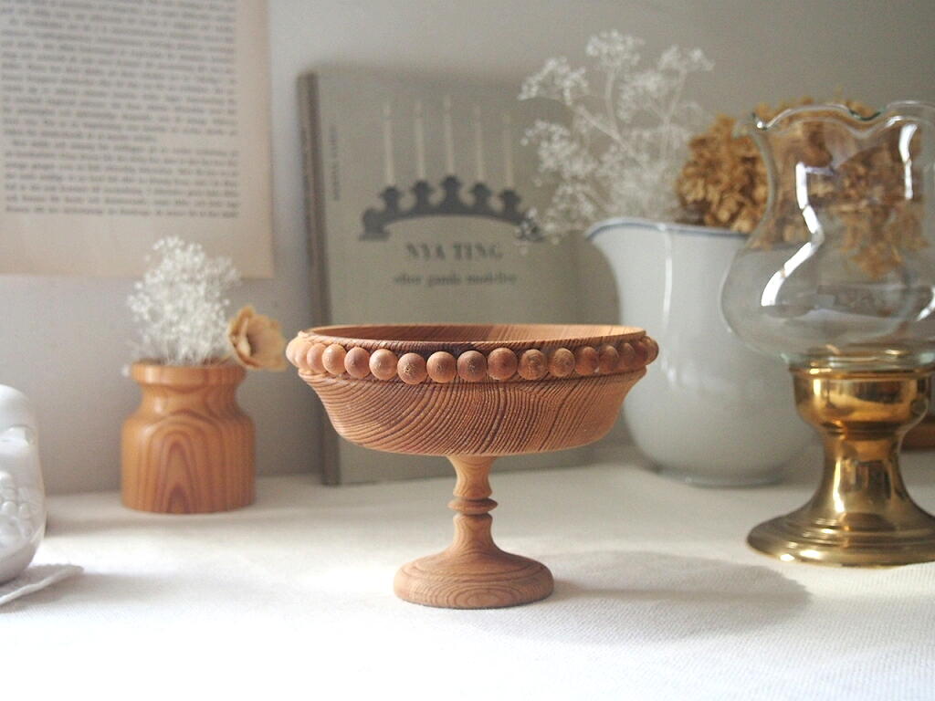 北欧ヴィンテージ雑貨 木製コンポート - a n t e n n a