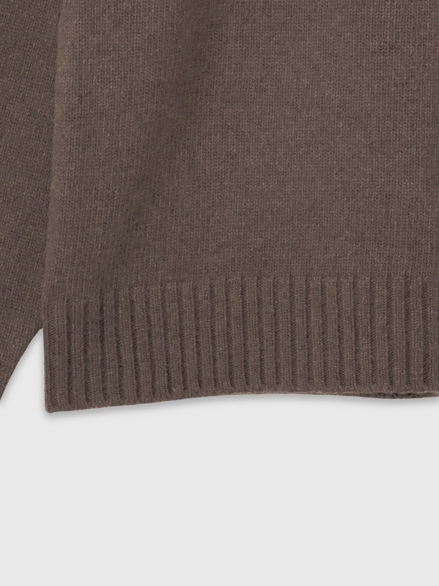 HAMILTONウールカシミヤクルーネックプルオーバー