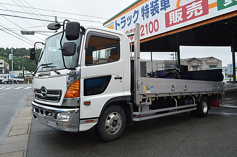 日野 レンジャー4tアルミブロック平ボデー(ホワイト) | 中古トラック