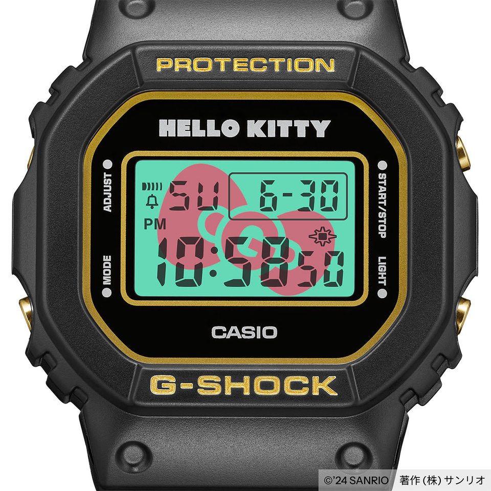 ハローキティ×G-SHOCK、50周年記念コラボウォッチ。リボンを「G」に