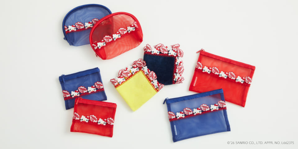 70年代キティのハンカチ＆ポーチ発売！ ユナイテッドアローズ/ハロー