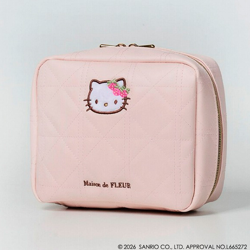 ハローキティ×Maison de FLEUR、ガバッと開く「いちご宝物ケース