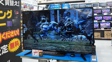 DMMの安価な55型4K液晶「DKS-4K55D」が店頭入荷、サンプル展示中