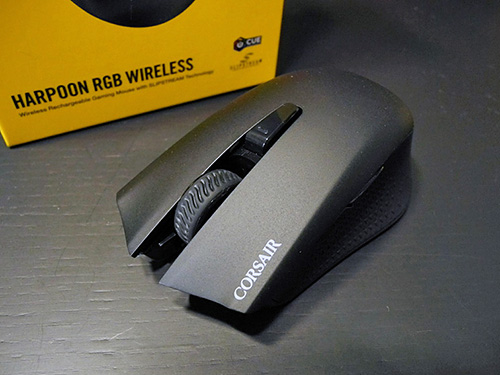 無線の安定性を向上、ゲーミングマウス「CORSAIR HARPOON RGB WIRELESS
