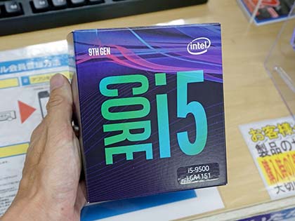 第9世代Coreプロセッサの新モデル「Core i5-9500」が発売、実売25,800