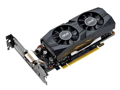 LowProfile対応のGeForce GTX 1650がASUSから、IP5X防塵ファン搭載