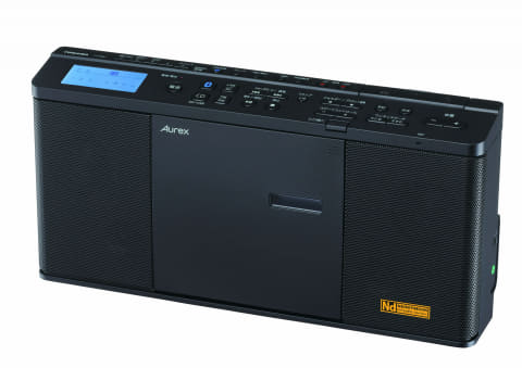 東芝Aurex、Bluetooth送受信対応のCDラジオ。ネオジウムスピーカーで
