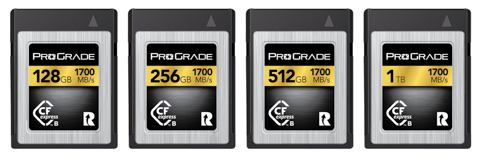 プログレードデジタル、CFexpress Type B GOLDカードを高速化して