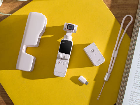 DJI Pocket 2」に新色サンセットホワイトが登場。Vlog向け新セットで5