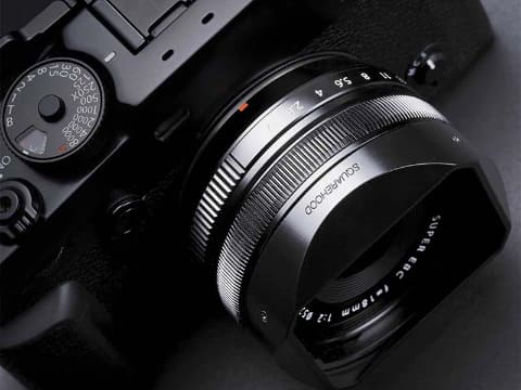 スクエアフード、富士フイルムの「XF35mmF1.4」と「XF18mmF2」用の