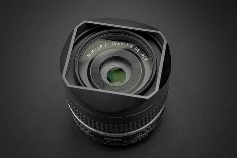 NIKKOR Z 40mm f/2（SE）」にデザインを合わせた角型フード - デジカメ
