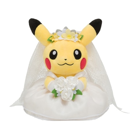 婚礼姿「ピカチュウ」のぬいぐるみが5月12日より発売 - GAME Watch