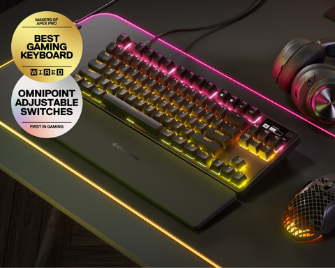 最新OmniPoint2.0搭載ゲーミングキーボード「Apex Pro TKL 2023」国内