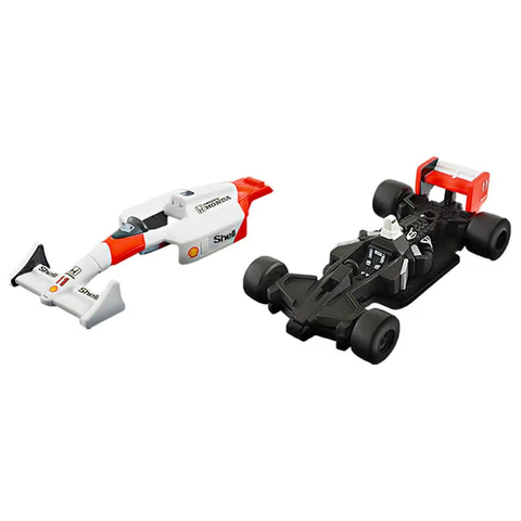 伝説のF1マシン「MP4/4」がトミカに登場！ アイルトン・セナ選手の「No