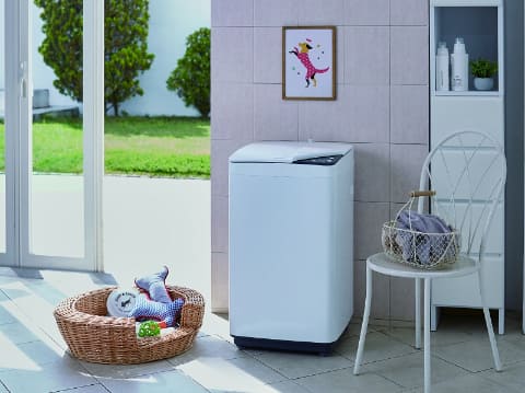 ハイアール、2台目洗濯機としても活用できるコンパクトな全自動洗濯機