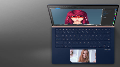 ASUS、タッチパッドをディスプレイに使える14/15.6型ノート - PC Watch